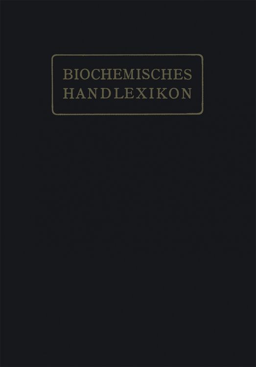 Produktbild: Biochemisches Handlexikon