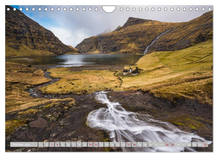 Produktbild: Traumlandschaft im Nordatlantik. F&auml;r&ouml;er Inseln (Wandkalender 2026 DIN A4 quer), CALVENDO Monatskalender