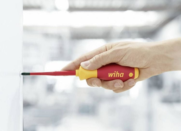 Produktbild: Wiha VDE Schraubendreher-Set 12teilig Schlitz, Kreuzschlitz Pozidriv, Kreuzschlitz Phillips, Plus/Minus, Innen-TORX