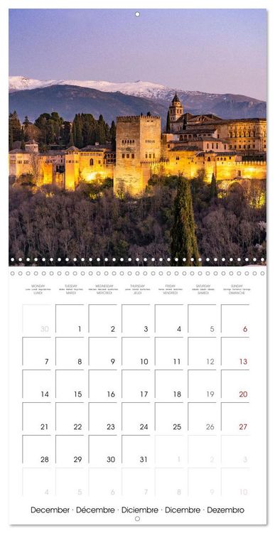 Produktbild: Spain - Andalusia (Wall Calendar 2026 12 &times; 12 Inch) CALVENDO 12 Month Wall Calendar