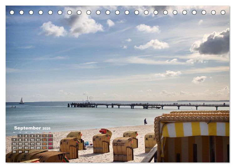 Produktbild: L&uuml;becker Bucht Strand - Sport - Flair (Tischkalender 2026 DIN A5 quer), CALVENDO Monatskalender