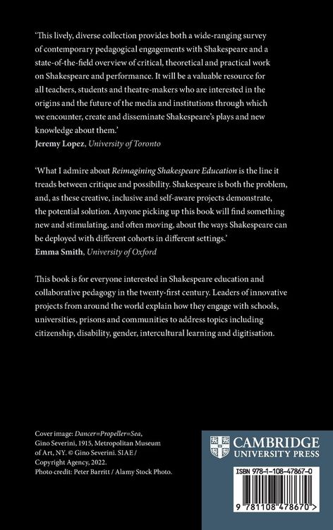 Produktbild: Reimagining Shakespeare Education