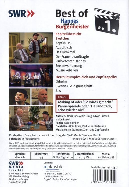 Produktbild: Hannes und der B&uuml;rgermeister - Best of...