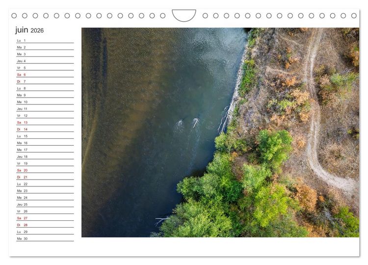Produktbild: Les couleurs de l'Allier - Un affluent la Loire (Calendrier mural 2026 DIN A4 vertical), CALVENDO calendrier mensuel