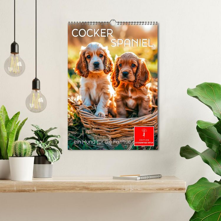 Produktbild: Cocker Spaniel - ein Hund f&uuml;r die Familie (Wandkalender 2026 DIN A3 hoch), CALVENDO Monatskalender