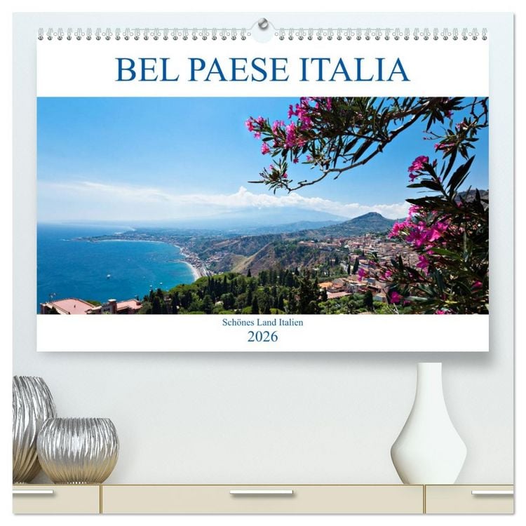 Produktbild: Bel baese Italia - Sch&ouml;nes Land Italien (hochwertiger Premium Wandkalender 2026 DIN A2 quer), Kunstdruck in Hochglanz
