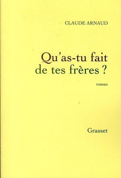 Produktbild: Qu'as-tu fait de tes fr&egrave;res ?