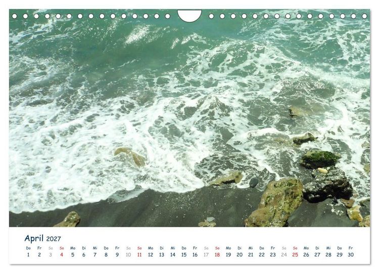Produktbild: COSTA DEL SOL - Wellenspiel (Wandkalender 2027 DIN A4 quer), CALVENDO Monatskalender