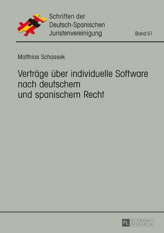 Produktbild: Vertr&auml;ge &uuml;ber individuelle Software nach deutschem und spanischem Recht