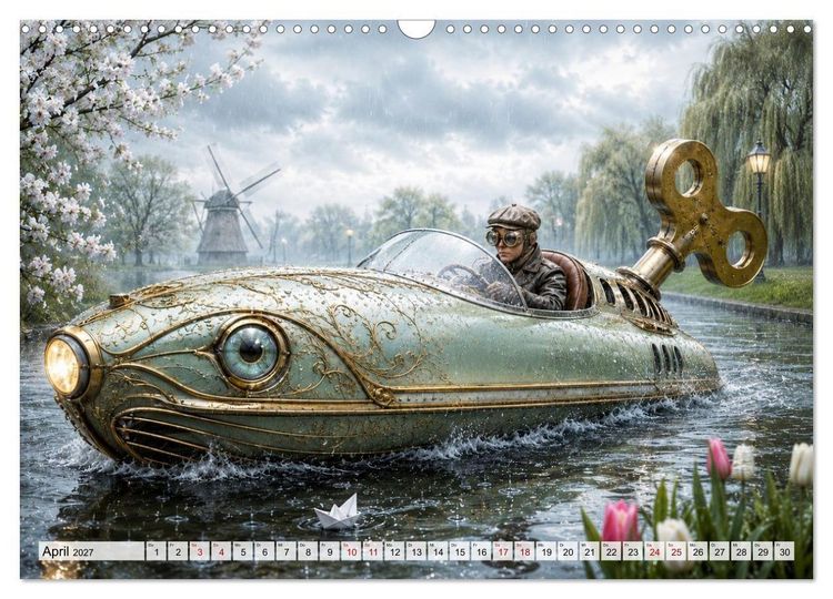 Produktbild: Aufgezogen und abgelegt (Wandkalender 2027 DIN A3 quer), CALVENDO Monatskalender