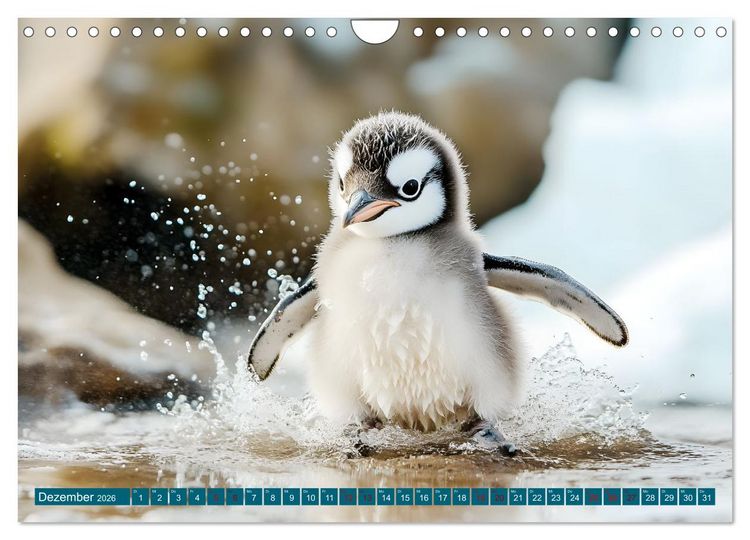 Produktbild: Plitsch, Platsch, tierisch nass (Wandkalender 2026 DIN A4 quer), CALVENDO Monatskalender