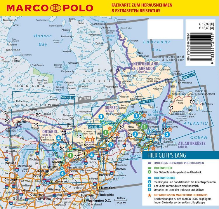 Produktbild: MARCO POLO Reisef&uuml;hrer Kanada Ost, Montreal, Toronto, Qu&eacute;bec
