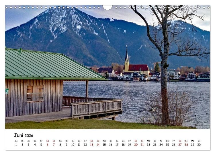 Produktbild: Winterstimmung am Tegernsee (Wandkalender 2026 DIN A3 quer), CALVENDO Monatskalender