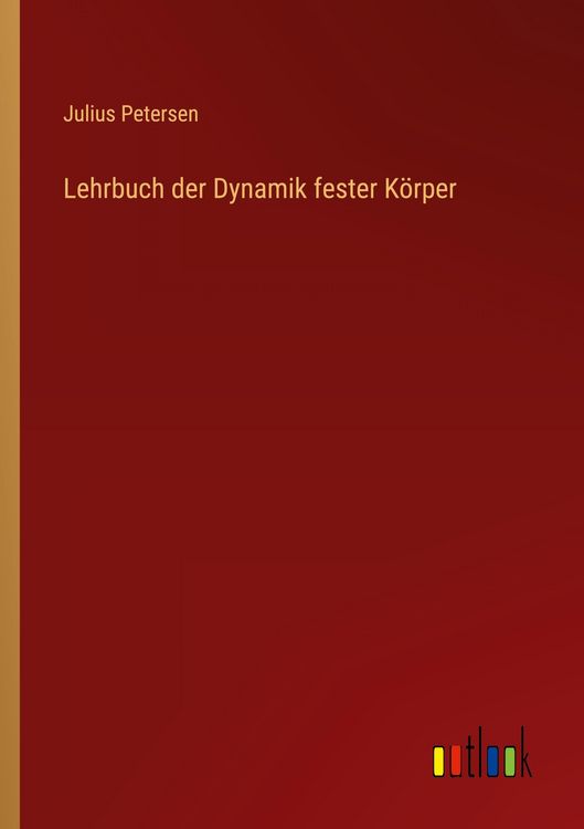 Produktbild: Lehrbuch der Dynamik fester K&ouml;rper