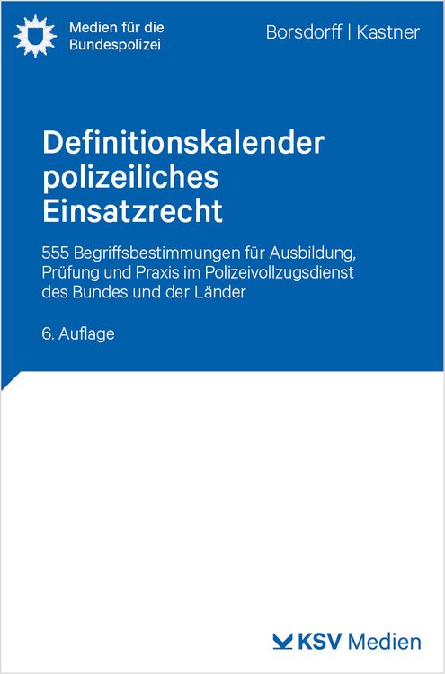 Produktbild: Definitionskalender polizeiliches Einsatzrecht
