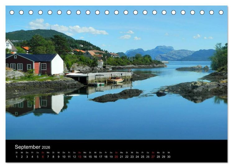 Produktbild: Norwegische Lichtblicke (Tischkalender 2026 DIN A5 quer), CALVENDO Monatskalender