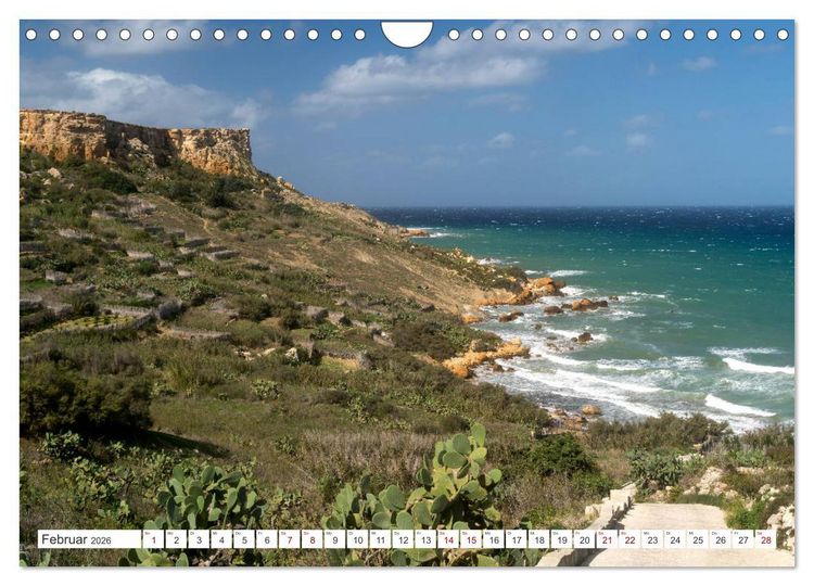 Produktbild: Malta - Gozo und Comino (Wandkalender 2026 DIN A4 quer), CALVENDO Monatskalender