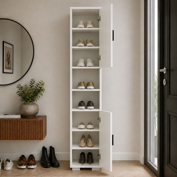 Produktbild: Holz schmaler Schuhschrank Dielenm&ouml;bel Gados M