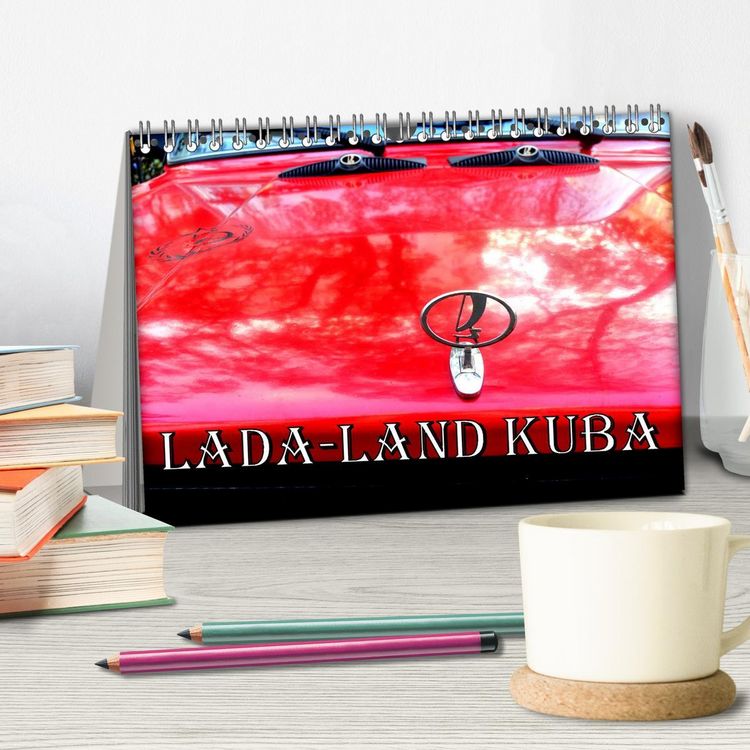 Produktbild: LADA-LAND KUBA (Tischkalender 2026 DIN A5 quer), CALVENDO Monatskalender