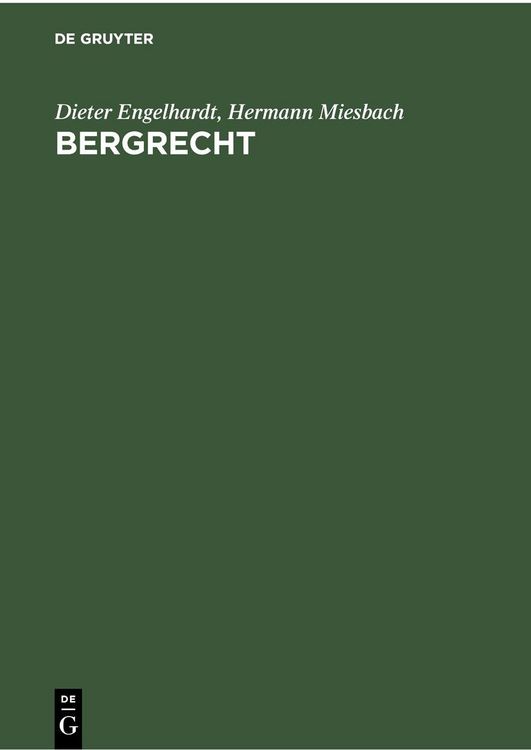 Produktbild: Bergrecht