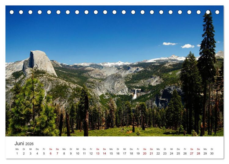 Produktbild: Yosemite - Nationalpark (Tischkalender 2026 DIN A5 quer), CALVENDO Monatskalender