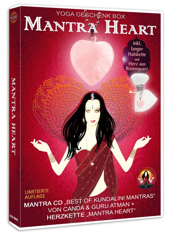 Produktbild: Mantra Heart Yoga Geschenk Box: Mantra CD &bdquo;Best of Kundalini Mantras&ldquo; + Halskette &bdquo;Mantra Heart&ldquo;
