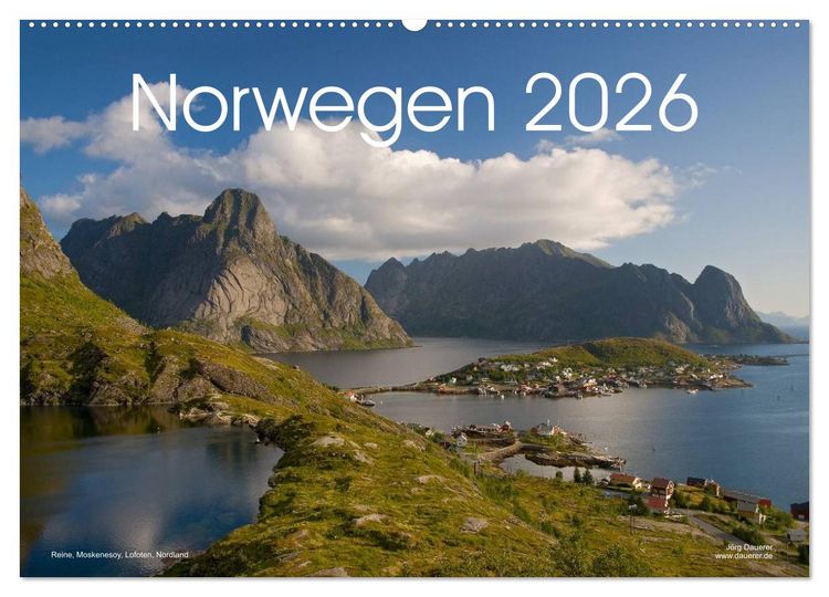 Produktbild: Norwegen (Wandkalender 2026 DIN A2 quer), CALVENDO Monatskalender
