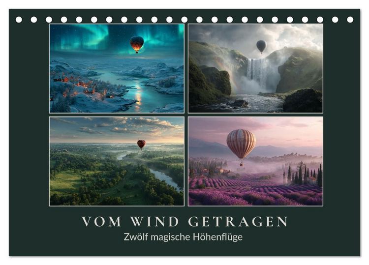 Produktbild: Vom Wind getragen (Tischkalender 2027 DIN A5 quer), CALVENDO Monatskalender