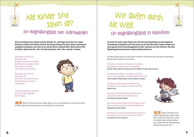 Morgenkreisspiele fürs ganze Jahr