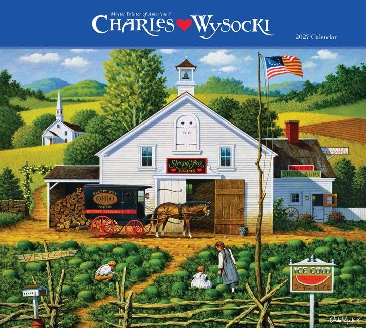 Produktbild: Charles Wysocki Americana 2027 Deluxe Wall Calendar