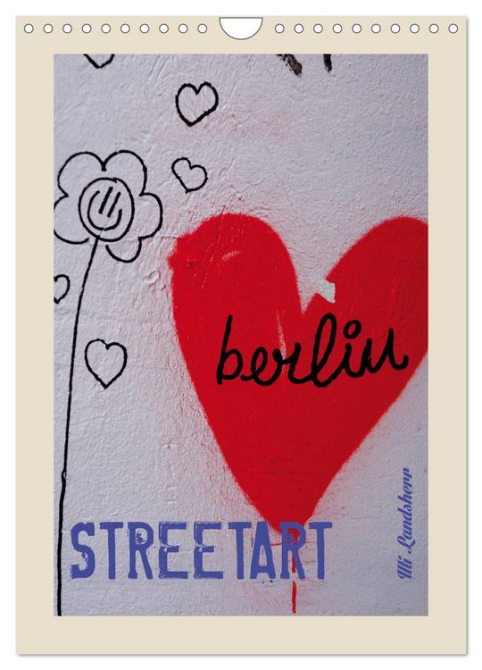Produktbild: Berlin Love Streetart (Wandkalender 2026 DIN A4 hoch), CALVENDO Monatskalender