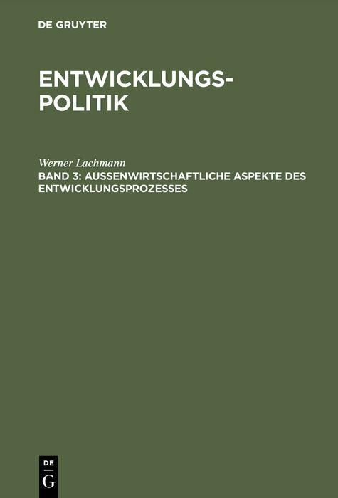 Produktbild: Entwicklungspolitik