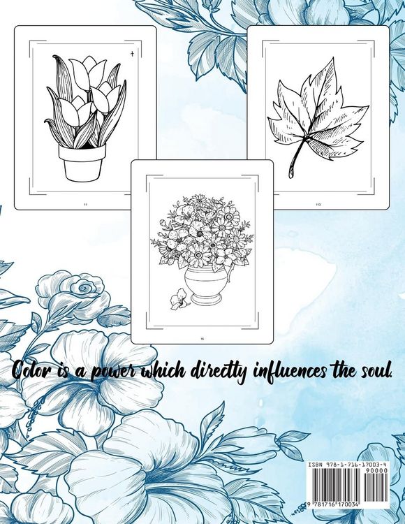 Produktbild: Flowers Coloring Book For Adults