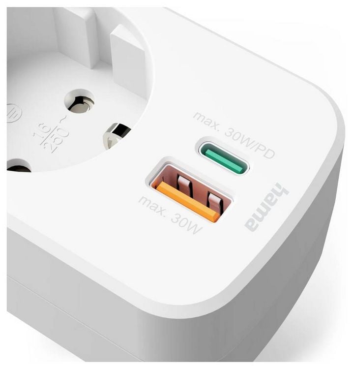 Produktbild: Hama 00223343 USB-Ladesteckdose Wei&szlig;