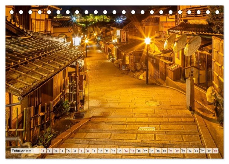 Produktbild: Kyoto - &Auml;sthetik der Stille (Tischkalender 2026 DIN A5 quer), CALVENDO Monatskalender