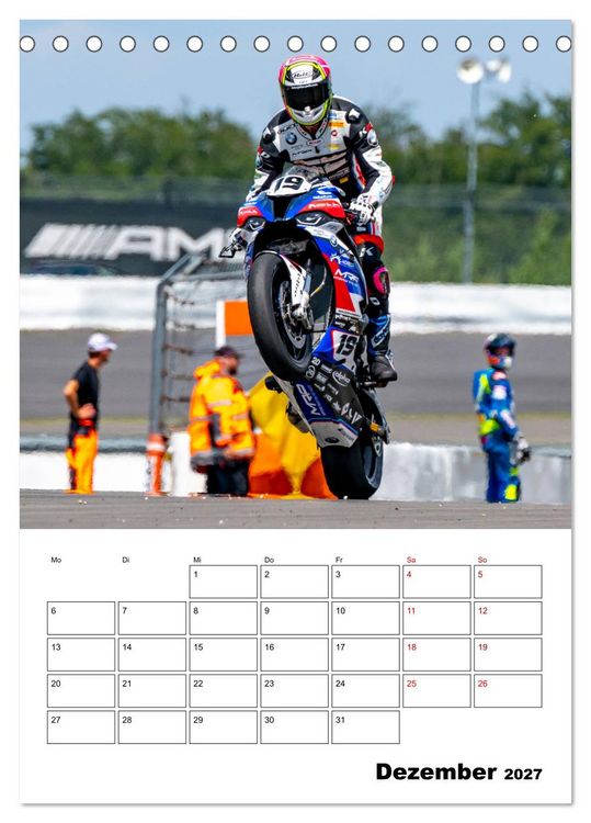 Produktbild: SuperBikes (Tischkalender 2027 DIN A5 hoch), CALVENDO Monatskalender