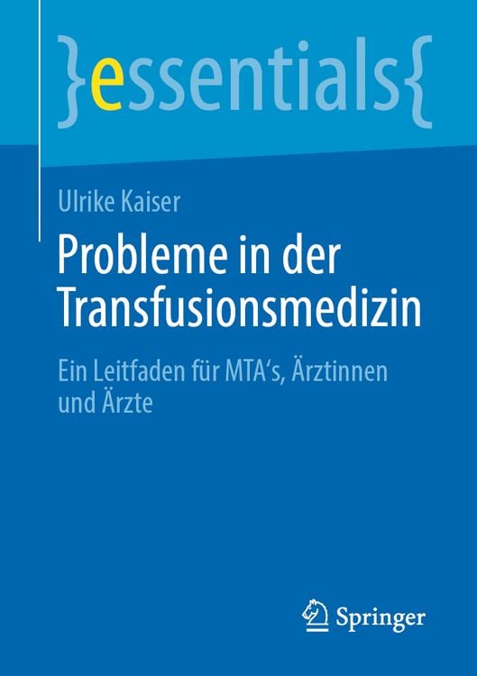 Produktbild: Probleme in der Transfusionsmedizin