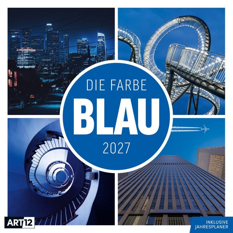 Produktbild: Die Farbe Blau Kalender 2027 - 30x30 - Art12