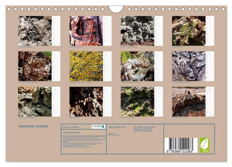 Produktbild: Abstrakte Umwelt (Wandkalender 2027 DIN A4 quer), CALVENDO Monatskalender