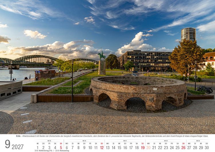 Produktbild: K&ouml;ln 2027 Bildkalender A4 quer, spiralgebunden