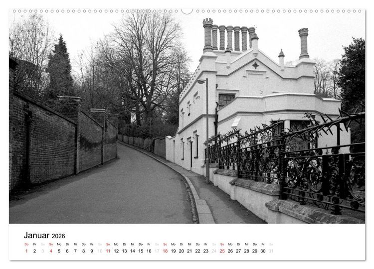 Produktbild: Highgate Cemetery London (Wandkalender 2026 DIN A2 quer), CALVENDO Monatskalender