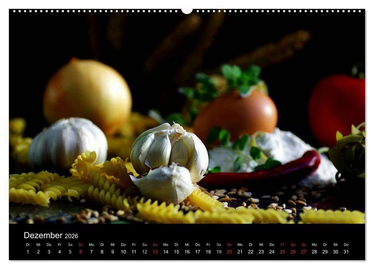 Produktbild: Pasta Kreationen (Wandkalender 2026 DIN A2 quer), CALVENDO Monatskalender