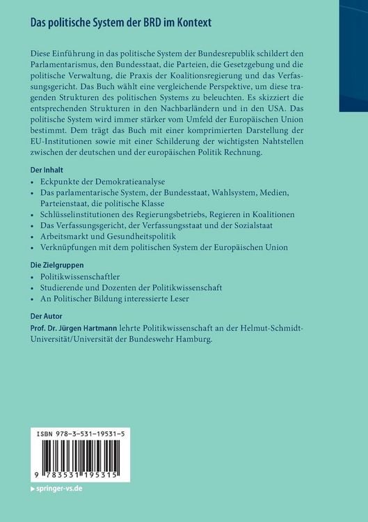 Produktbild: Das politische System der BRD im Kontext