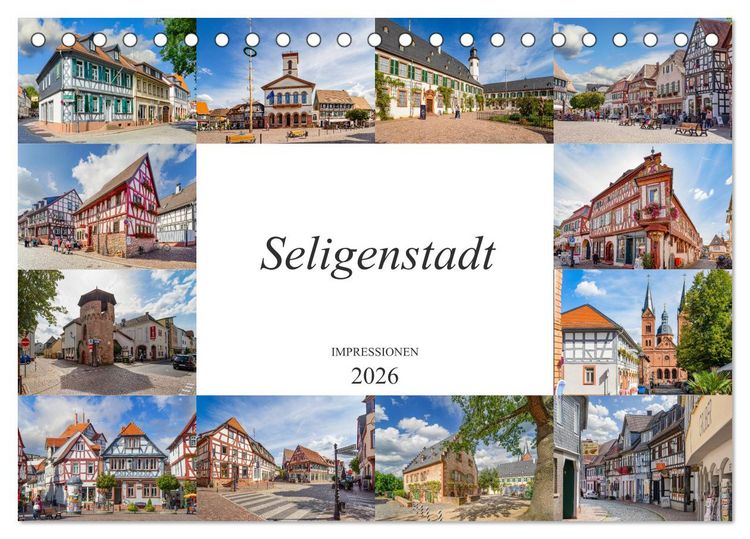Produktbild: Seligenstadt Impressionen (Tischkalender 2026 DIN A5 quer), CALVENDO Monatskalender