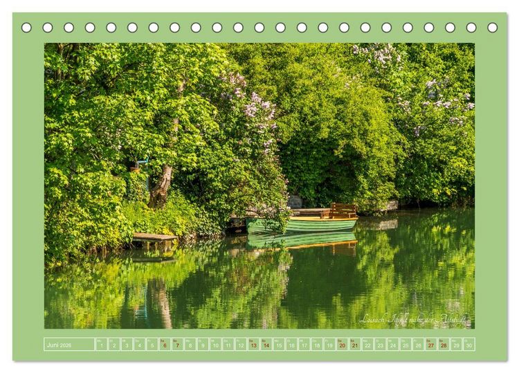 Produktbild: Fl&ouml;&szlig;erstadt Wolfratshausen (Tischkalender 2026 DIN A5 quer), CALVENDO Monatskalender