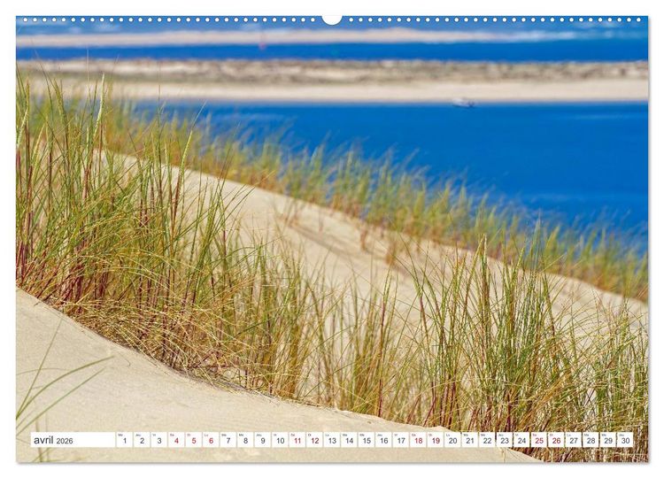 Produktbild: D&eacute;couvrir la r&eacute;gion Nouvelle-Aquitaine (Calendrier mural 2026 DIN A2 vertical), CALVENDO calendrier mensuel