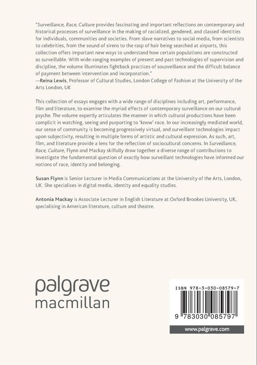 Produktbild: Surveillance, Race, Culture