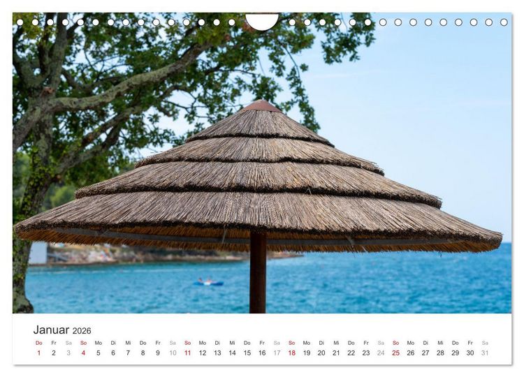 Produktbild: Porec Kalender - Die kroatische Stadt an der Adria (Wandkalender 2026 DIN A4 quer), CALVENDO Monatskalender