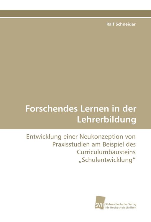 Produktbild: Forschendes Lernen in der Lehrerbildung