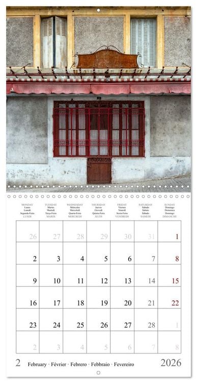 Produktbild: L'&acirc;me des boutiques oubli&eacute;es (Calendrier mural carr&eacute; 2026 30x30 cm) Calendrier double avec une page pour vos prises de notes